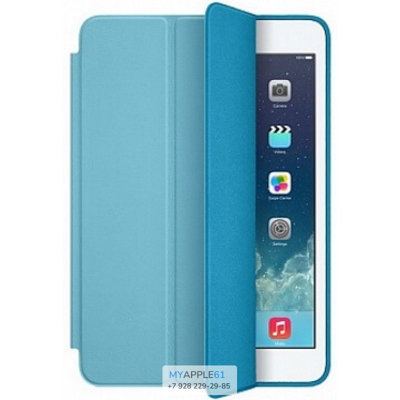 Кожаный кейс iPad Mini Blue